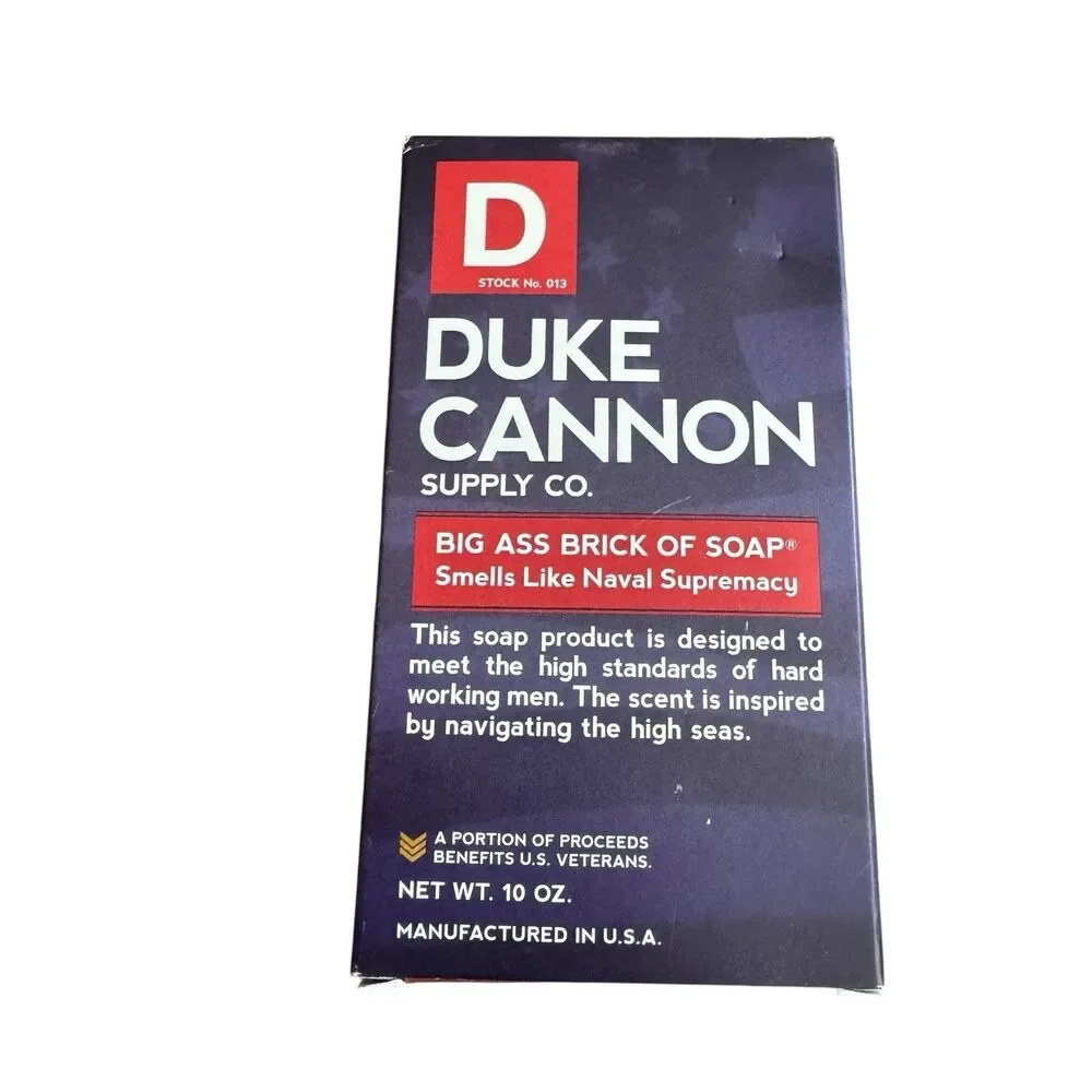 Duke Cannon Naval Diplomacy Big‎ Brick of Soap for Men 10 oz